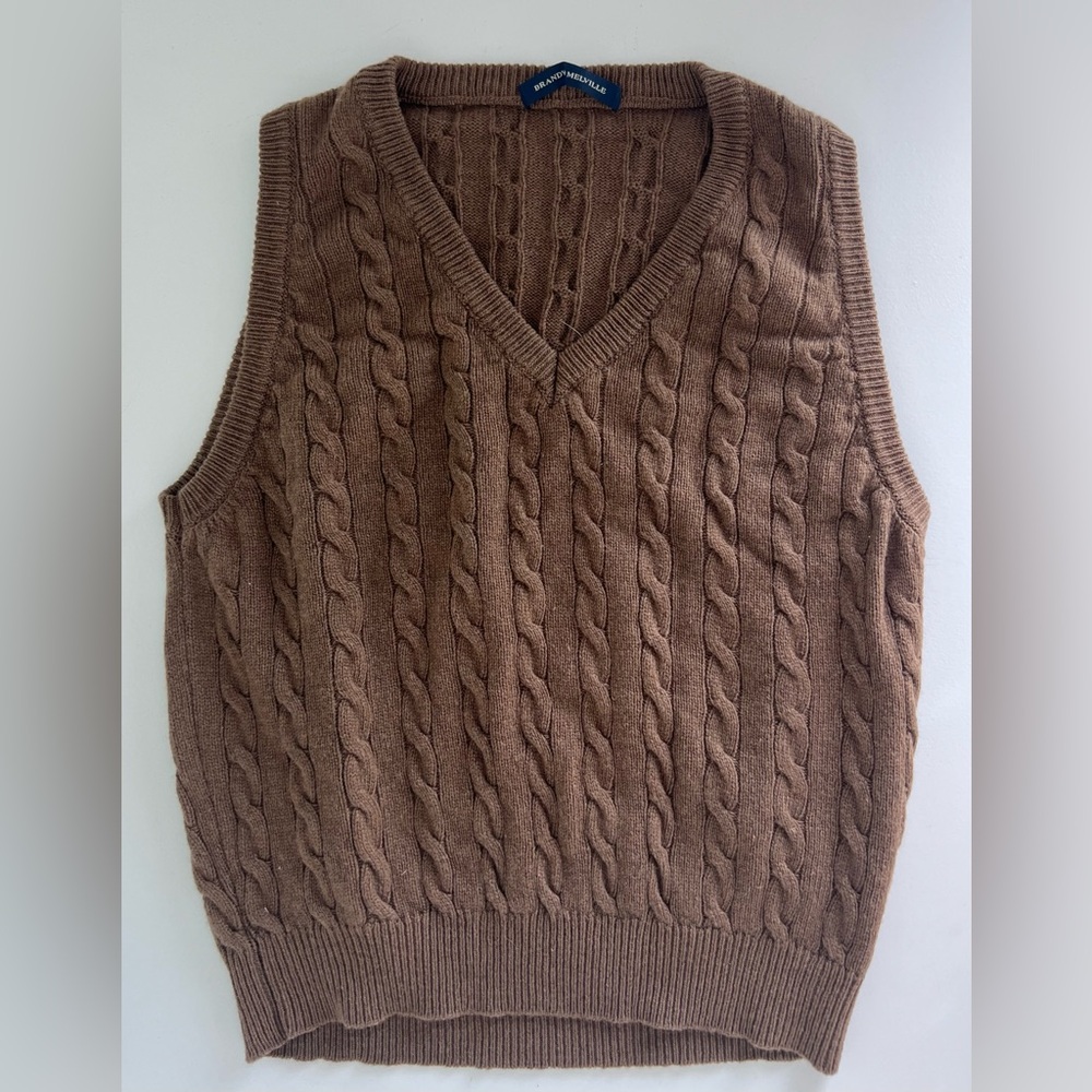 Brandy Melville Brown Sweater Vest